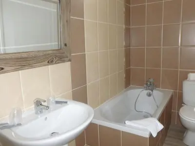 Salle de bains dans l'établissement Hotel Jersey