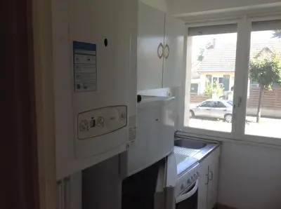 Cuisine ou kitchenette dans l'établissement Residence les Goelands