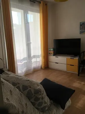 Télévision ou salle de divertissement dans l'établissement Residence les Goelands