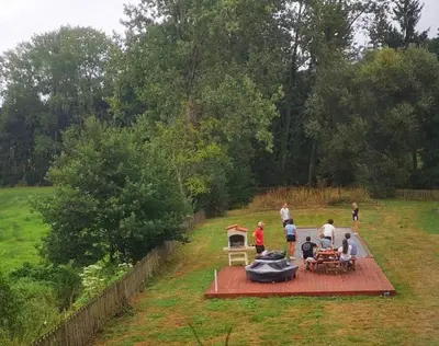 Jardin de l'établissement La Petite Maison