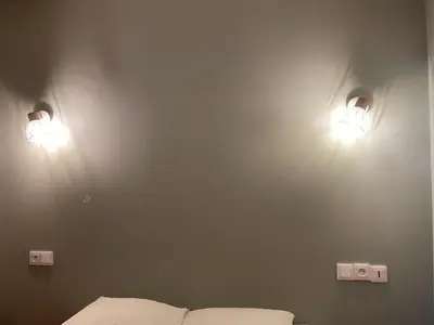Un ou plusieurs lits dans un hébergement de l'établissement Restaurant Hotel Logis Chez Sophie