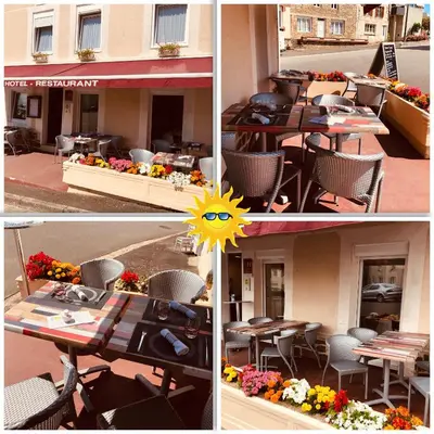 Restaurant ou autre lieu de restauration dans l'établissement Restaurant Hotel Logis Chez Sophie