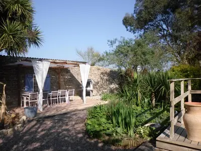 Jardin de l'établissement Gite familial à Carentan