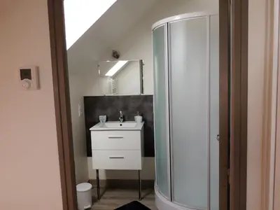 Salle de bains dans l'établissement le petit Vauquelin