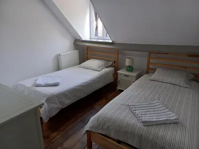 Un ou plusieurs lits dans un hébergement de l'établissement Ivy House Utah Beach