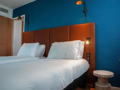 Un ou plusieurs lits dans un hébergement de l'établissement ibis Bayeux Port En Bessin