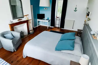 Un ou plusieurs lits dans un hébergement de l'établissement La Ferme d'Ervee de Saint-Roch