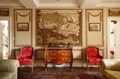 Coin salon dans l'établissement Chateau de Servigny