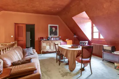 Coin salon dans l'établissement Domaine De La Tour