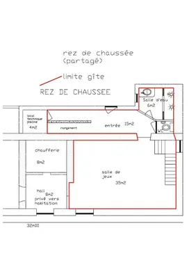Plan de l'établissement Cottage B2 Bazenville