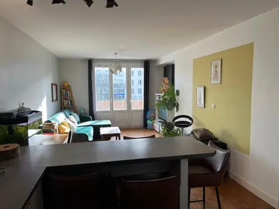 Coin salon dans l'établissement Appartements Caen Centre