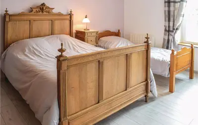 Un ou plusieurs lits dans un hébergement de l'établissement Pet Friendly Home In Sainte-Mère-Eglise