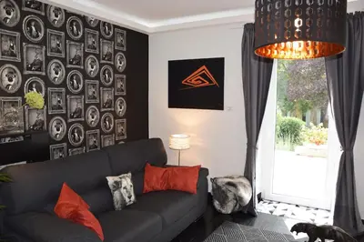 Coin salon dans l'établissement Mont B&B
