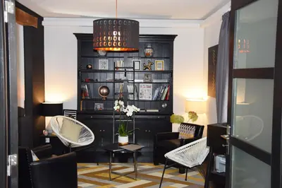 Coin salon dans l'établissement Mont B&B