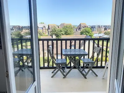 Balcon ou terrasse dans l'établissement Cabourg Proche Thalasso