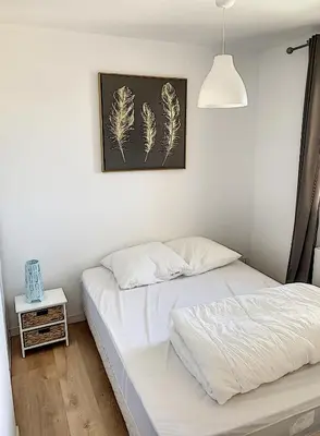 Un ou plusieurs lits dans un hébergement de l'établissement Cabourg Proche Thalasso