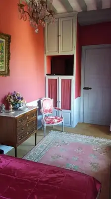 Un ou plusieurs lits dans un hébergement de l'établissement Château de La Sémondière