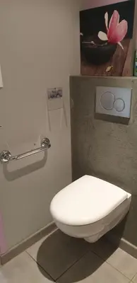 Salle de bains dans l'établissement Gîte d'Anne et Ulysse