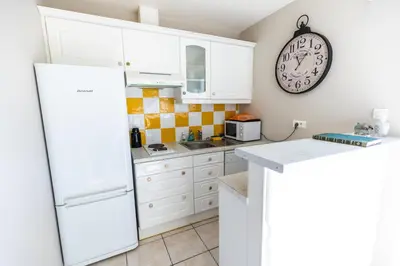 Cuisine ou kitchenette dans l'établissement La Minoterie