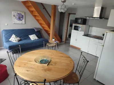 Cuisine ou kitchenette dans l'établissement Claude et Astrid