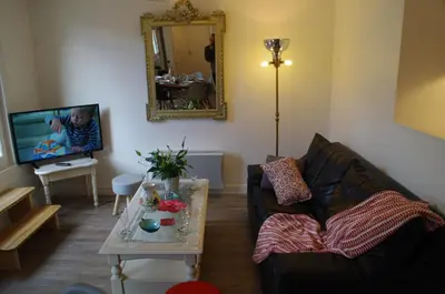 Télévision ou salle de divertissement dans l'établissement La Cour Royale