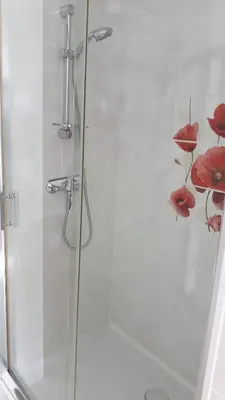 Salle de bains dans l'établissement Le Verger de Mathurin