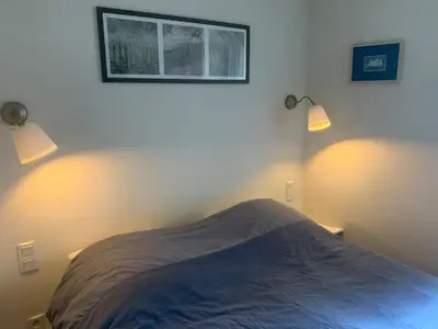 Un ou plusieurs lits dans un hébergement de l'établissement vue sur mer