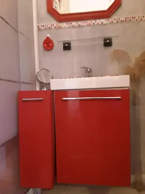 Salle de bains dans l'établissement La Guerandelle
