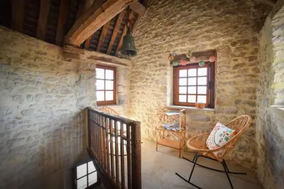 Coin salon dans l'établissement Domaine de La Ramée