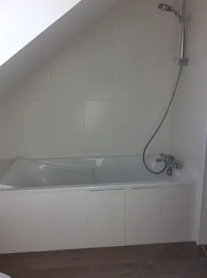Salle de bains dans l'établissement Villa Liluda