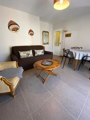 Coin salon dans l'établissement Belle Brise - Cozy apartment in city center