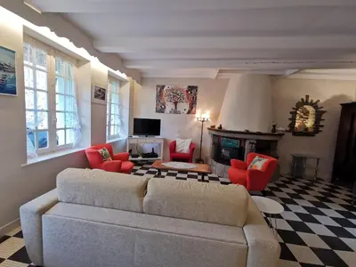 Télévision ou salle de divertissement dans l'établissement Holiday Home La Congrière by Interhome