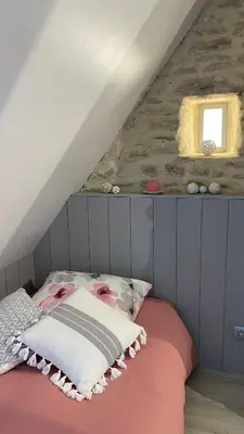 Un ou plusieurs lits dans un hébergement de l'établissement Le Clos d'Esquay, Côté Aure