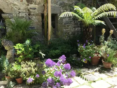 Jardin de l'établissement Hôtel Tanquerey de La Rochaisière