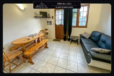 Cuisine ou kitchenette dans l'établissement Aux portes de la baie - Vessey