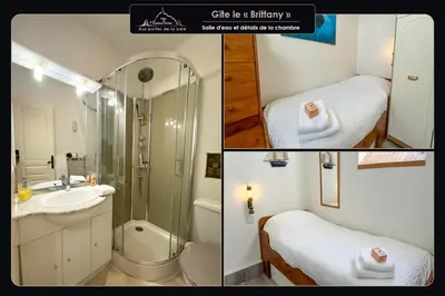 Salle de bains dans l'établissement Aux portes de la baie - Vieux-Viel