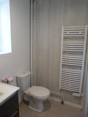 Salle de bains dans l'établissement Gîte la presqu'ile