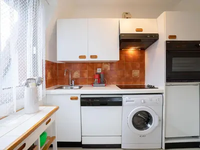 Cuisine ou kitchenette dans l'établissement Apartment Le Viking by Interhome