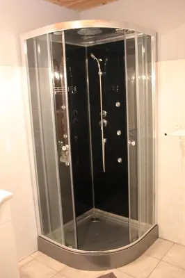 Salle de bains dans l'établissement chevrerie de la huberdiere