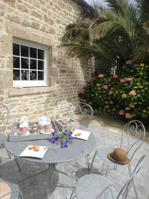 Terrasse ou espace extérieur de l'établissement Gîte La Bourgetterie Fontenay sur Mer