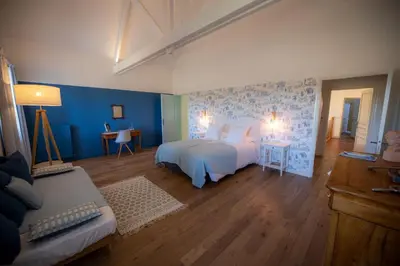 Coin salon dans l'établissement Au Manoir des Loges