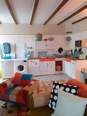 Télévision ou salle de divertissement dans l'établissement Rêve du Revert