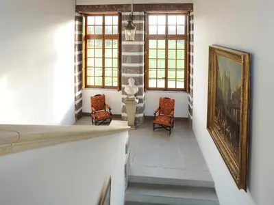 Coin salon dans l'établissement Chateau de Canisy
