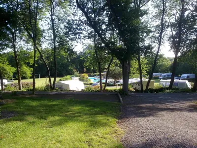 Paysage naturel près de le camping