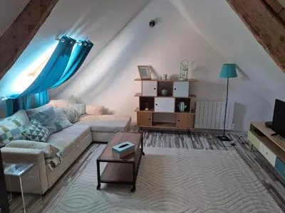 Télévision ou salle de divertissement dans l'établissement Les Gîtes d'Herquetot -