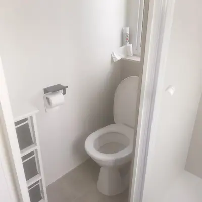 Salle de bains dans l'établissement Domaine