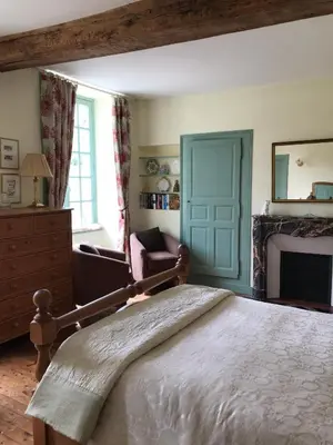 Un ou plusieurs lits dans un hébergement de l'établissement Chambres d'Hôtes Belle Vallee