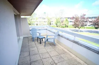 Balcon ou terrasse dans l'établissement Le Green Way, Style Seconde Guerre et terrasse