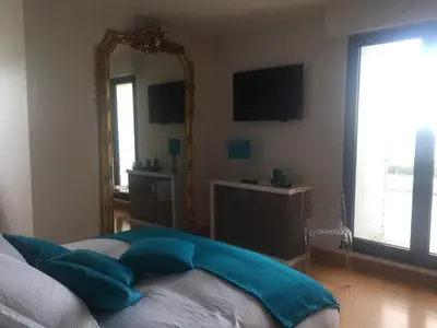 Un ou plusieurs lits dans un hébergement de l'établissement Les Balcons de Saint Pair
