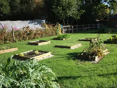 Jardin de l'établissement Camping Haliotis